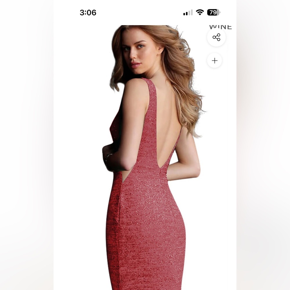 NWT JOVANI 47075 Elegant Sleeveless Pink Evening Gown Size 8 - Picture 7 of 17